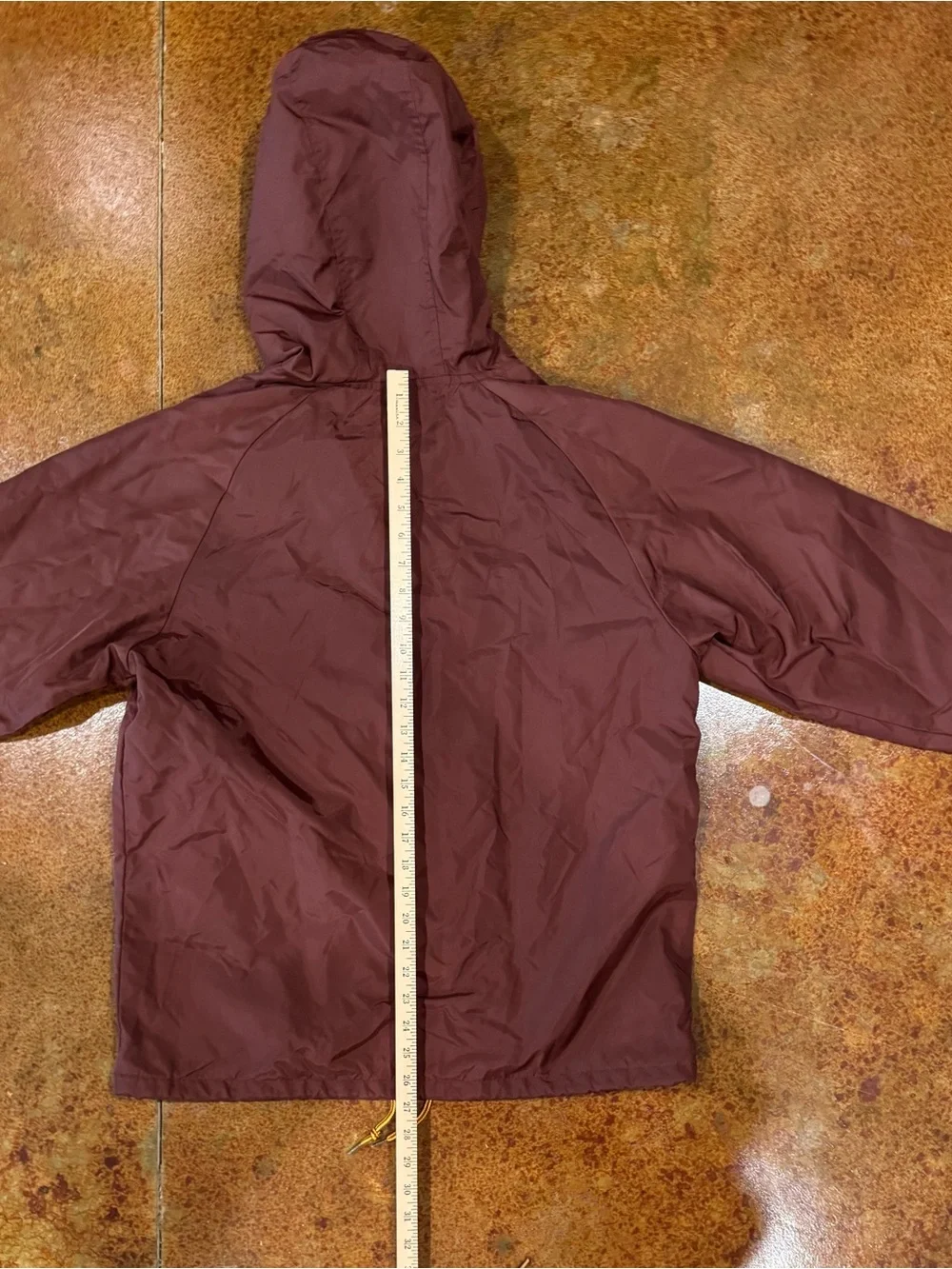 Brixton Maroon Hooded Windbreaker Jacket